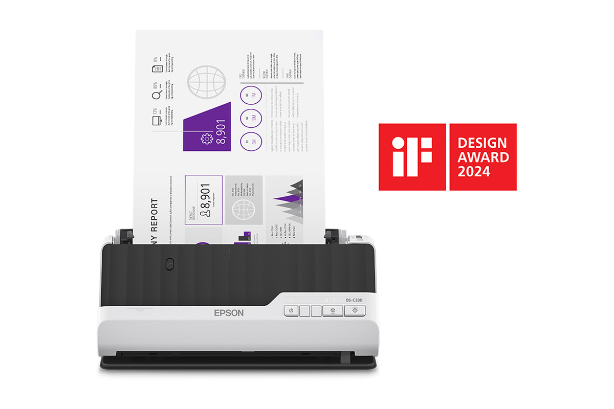 Escáner Epson DS-C330 Compacto con ADF 20 Hojas 30 ppm