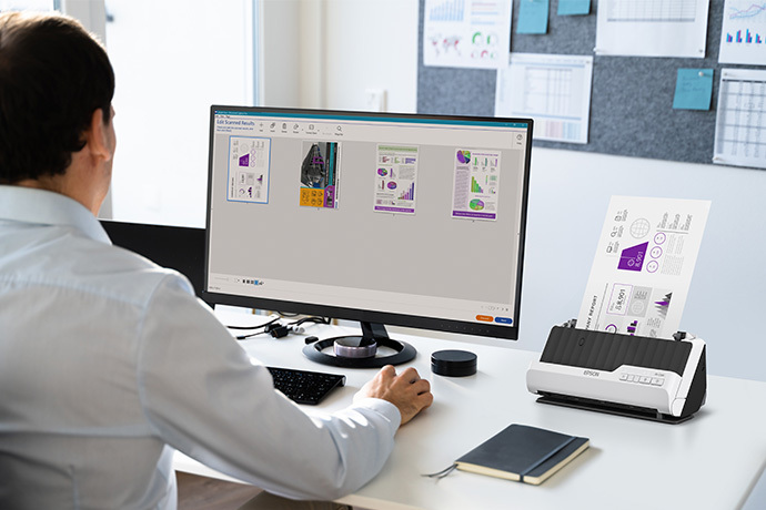 Escáner Epson DS-C330 Compacto con ADF 20 Hojas 30 ppm - Imagen 4
